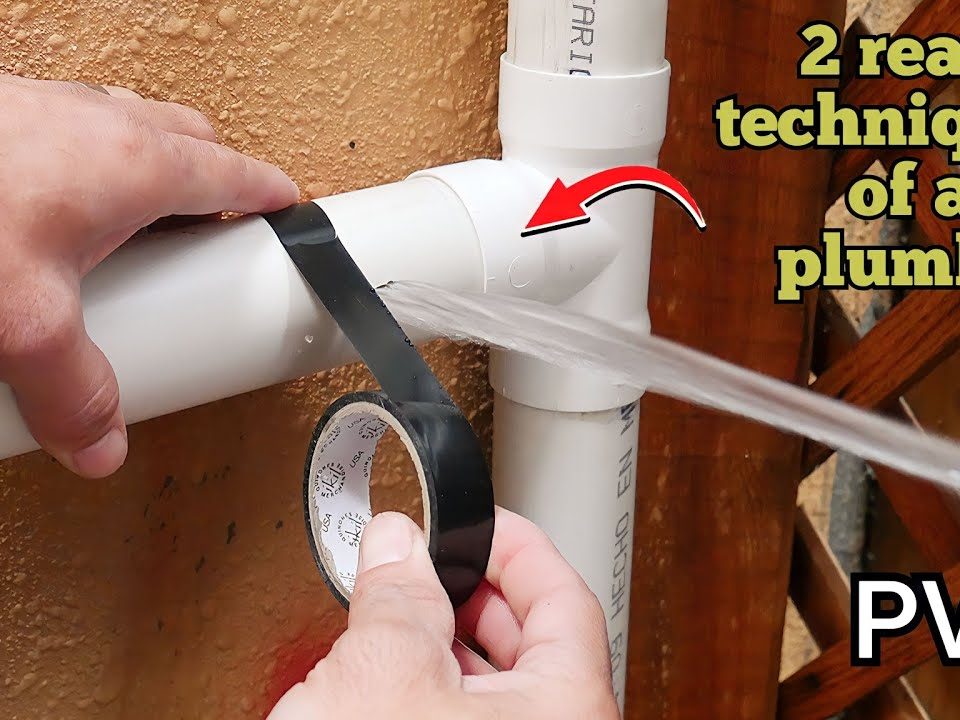 2-trucos-para-reparar-tuberias-de-PVC-sin-cortar-el-agua-Plomeria