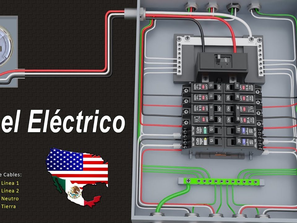 INSTALACION-ELECTRICA-RESIDENCIAL-Centro-de-Carga-Panel-Tablero-Electrico-Mexico-EEUU